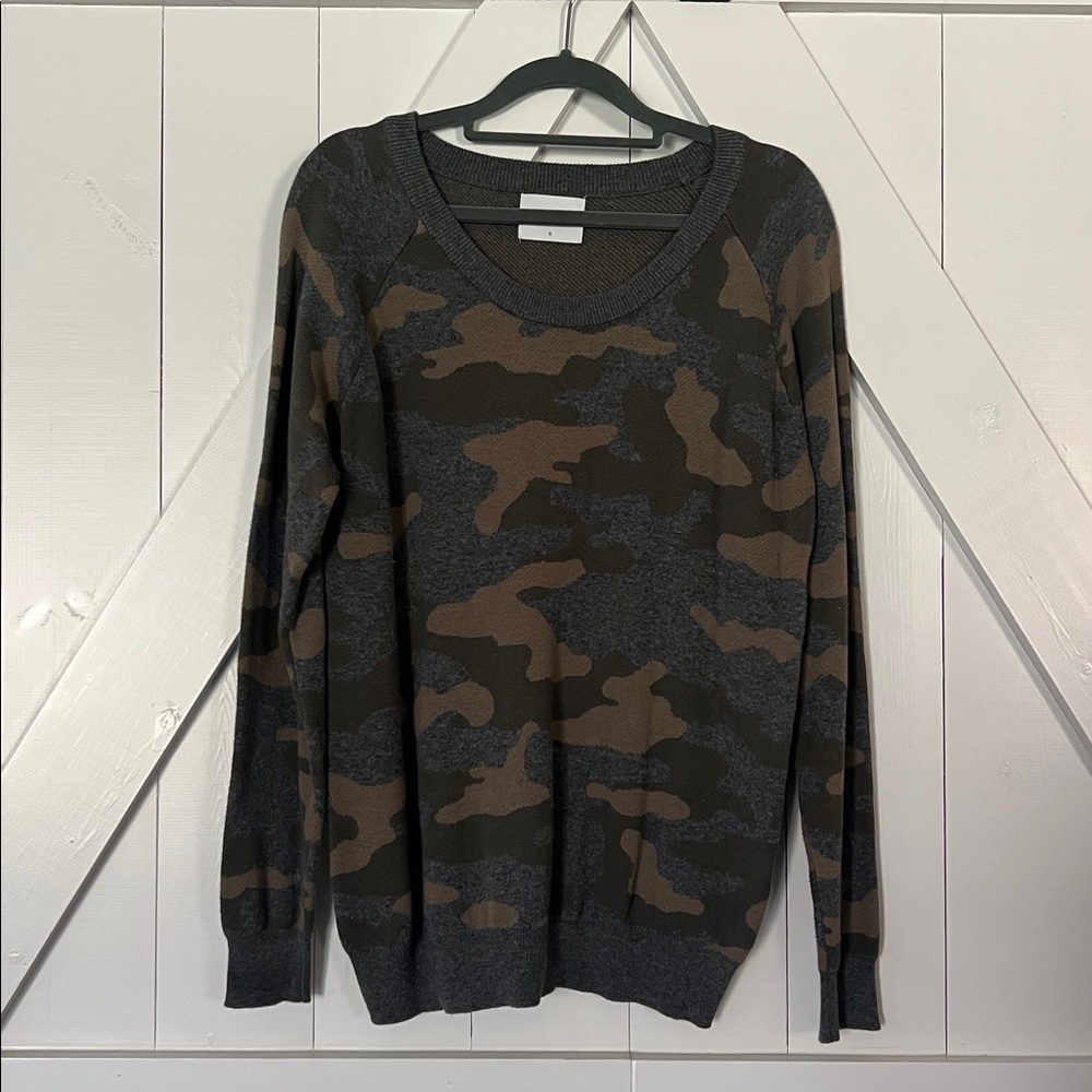Stitches + Stripes Camo Knit Sweater